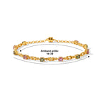 EVER TRUE Mehrfarbig-Turmalin Armband ca. 19 cm 950 Kupfer ca. 2.20 ct