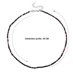 Mehrfarbig-Turmalin Halskette ca. 45 cm 316L Edelstahl ca. 35.00 ct