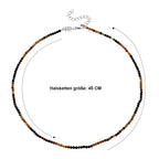 Gelber Turmalin Halskette ca. 45 cm 316L Edelstahl ca. 28.00 ct