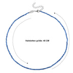 Santamaria Aquamarin Halskette ca. 45 cm 316L Edelstahl ca. 20,00 ct.
