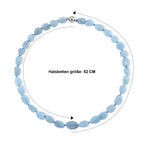 Aquamarin Halskette ca. 50 cm 316L Edelstahl ca. 230,00 ct.