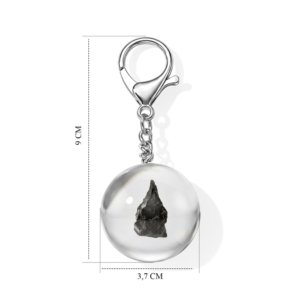 Meteorit Schlüsselbund Reine Legierung ca. 2.00 ct
