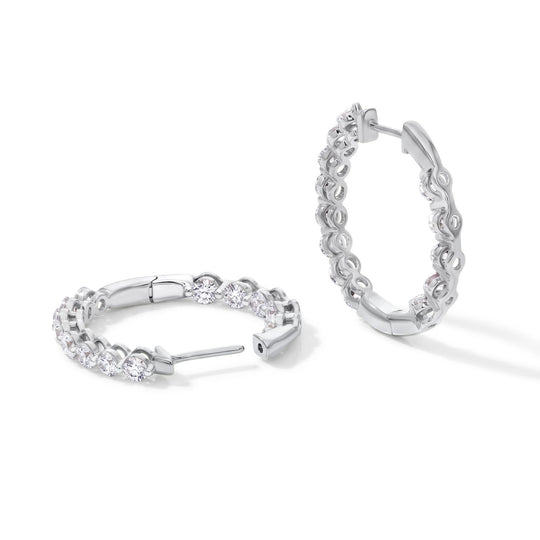 LUXURIANT DIAMOND - Lab Grown Diamant SI-GH Ohrringe 925 Silber Rhodiniert ca. 2,16 ct.