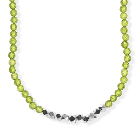 EVER TRUE Mehrfarbig Edelsteine Halskette ca. 45 cm Nickelfreies Messing Platiniert ca. 48.00 ct