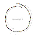 EVER TRUE Mehrfarbig Edelsteine Halskette ca. 45 cm Nickelfreies Messing Platiniert ca. 48,00 ct.