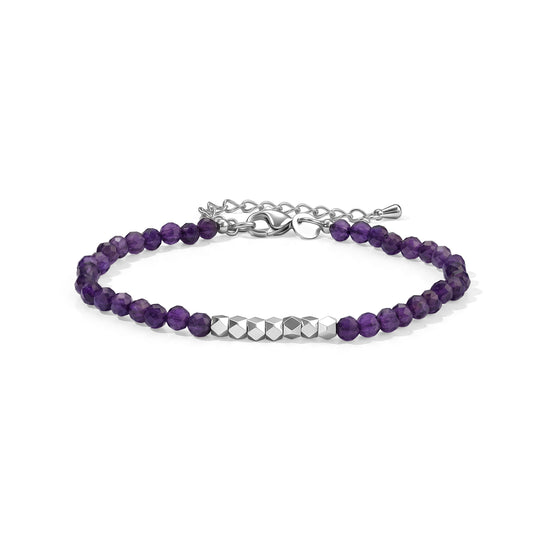 EVER TRUE Mehrfarbig Edelsteine Armband ca. 19 cm Nickelfreies Messing Platiniert ca. 17.00 ct