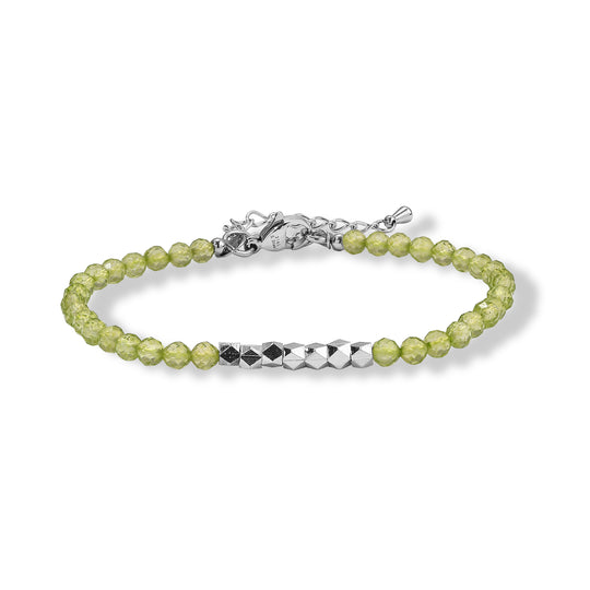 EVER TRUE Mehrfarbig Edelsteine Armband ca. 19 cm Nickelfreies Messing Platiniert ca. 17.00 ct