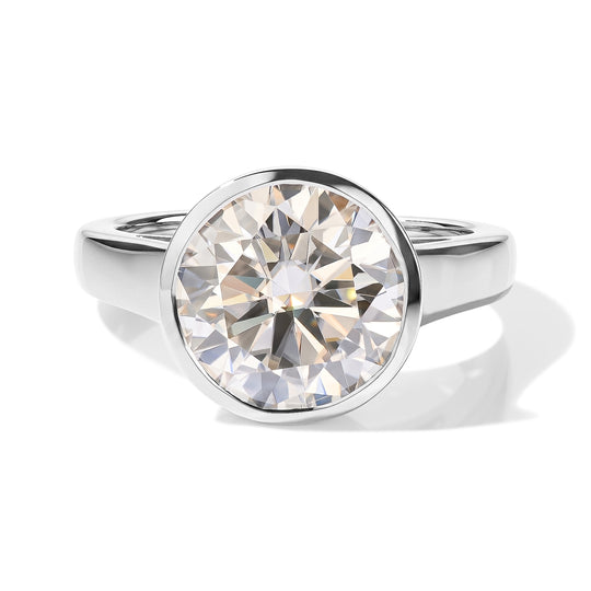 D'Joy Moissanit Ring 925 Silber Rhodiniert (Größe 20.00) ca. 4,65 ct