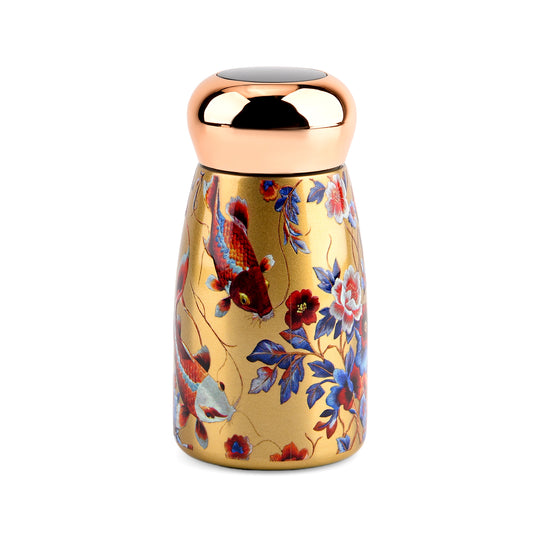 Edelstahl-Trinkflasche mit Temperatursensor, 230 ml, Koi-Motiv