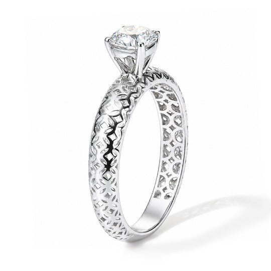 LUXURIANT DIAMOND - Lab Grown Diamant VS-EF IGI zertifiziert Ring 375 Gold (Größe 20.00) ca. 0,53 ct