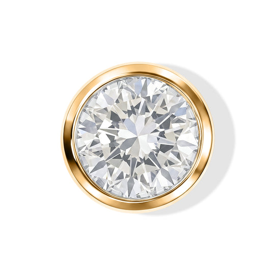 LUXURIANT DIAMOND - Lab Grown Diamant VS2-D IGI zertifiziert Anhänger 375 Weißgold Vermeil ca. 0.50 ct