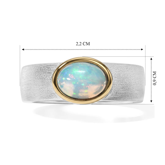EVER TRUE AA Natürlicher, äthiopischer Welo Opal Ring Reine Bronze (Größe 20.00) ca. 0,82 ct