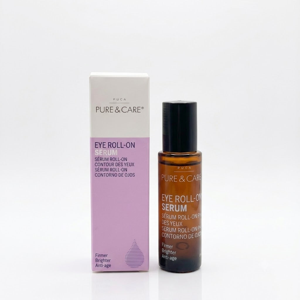 PUCA Pure & Care Augenserum Roll-On mit Peptiden, 15 ml