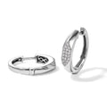 D'Joy weiße Diamant Ohrringe, 925 Silber rhodiniert - 0,23 ct.