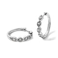 EVER TRUE Weißer Diamant Ohrringe Nickelfreies Messing ca. 0,15 ct.