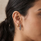 EVER TRUE Blauer Diamant Ohrringe Nickelfreies Messing ca. 0,15 ct.