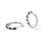 EVER TRUE Blauer Diamant Ohrringe Nickelfreies Messing ca. 0,15 ct.