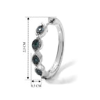 EVER TRUE Blauer Diamant Ohrringe Nickelfreies Messing ca. 0,15 ct.