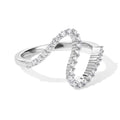 LUXURIANT DIAMOND - Lab Grown Diamant SI-GH Ring 925 Silber Rhodiniert (Größe 19.00) ca. 0,32 ct