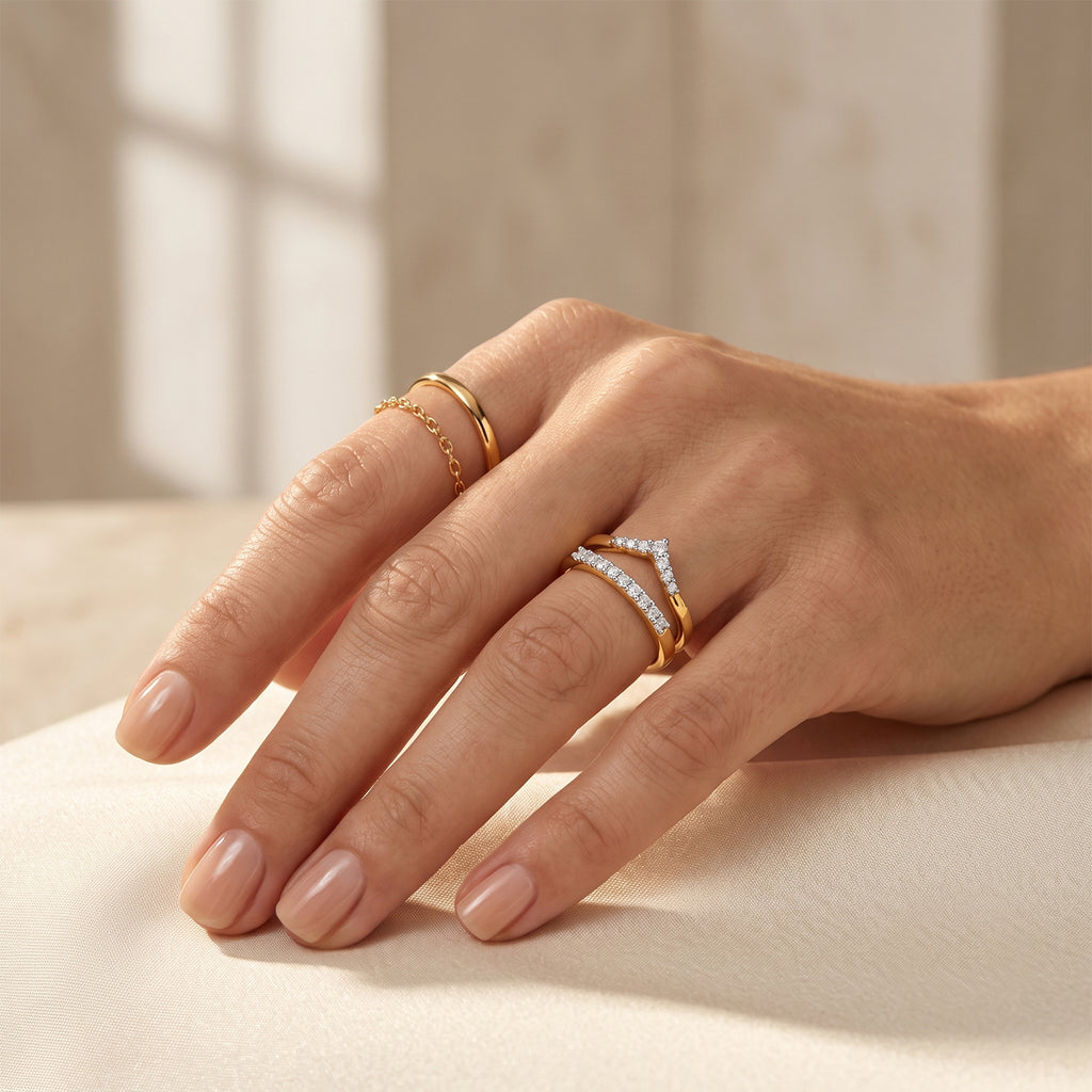 750 Gelbgold vermeil