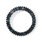 D'Joy Blauer Diamant Anhänger 925 Silber Rhodiniert ca. 0,53 ct.
