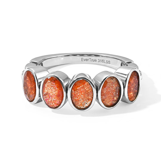 EVER TRUE Sonnenstein Ring 316L Edelstahl (Größe 21.00) ca. 2,06 ct