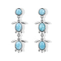 EVER TRUE AA Larimar Ohrringe Reine Bronze ca. 5,28 ct.