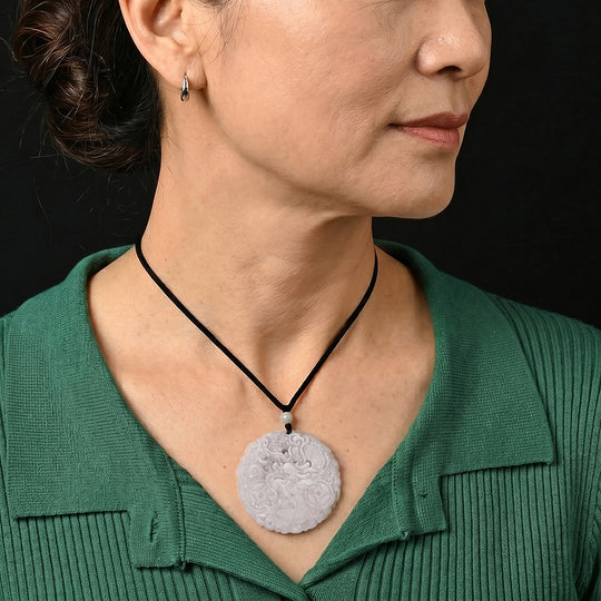Weiße Jade Halskette Flexibles cm ca. 105.00 ct