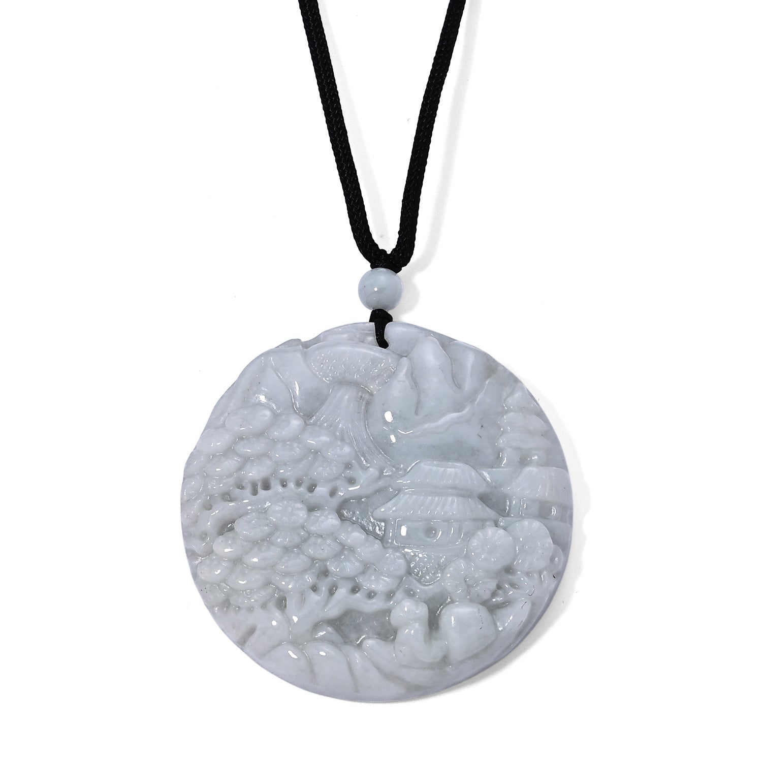 Weiße Jade Halskette Flexibles cm ca. 205.00 ct