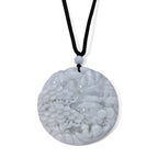 Weiße Jade Halskette Flexibles cm ca. 205.00 ct