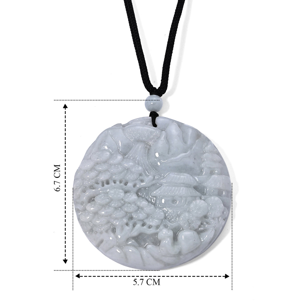 Weiße Jade Halskette Flexibles cm ca. 205.00 ct
