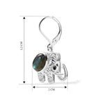 EVER TRUE AAA Labradorit, Schwarzer Spinell Ohrringe Reine Bronze ca. 5,46 ct.