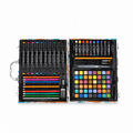 84 pcs painting set accessories:10 markers?10 pencils?10 wax pens?48 solid powder?1 rubber?1 knife?4 tools material:density board?plastic product size:30*23*5cm N.W:850g