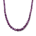 D'Joy Lila Lepidolith Halskette ca. 50 cm 925 Silber Rhodiniert ca. 280,00 ct.