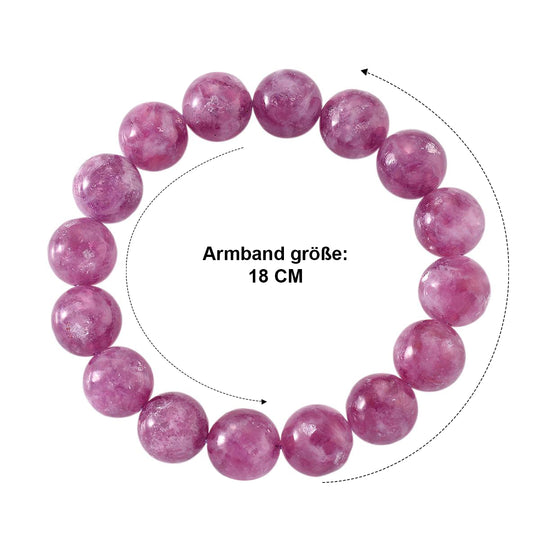 Flexibles lila Lepidolith Armband - 230 ct.