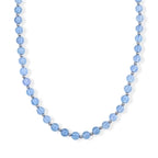 D'Joy Aquamarin Halskette ca. 45 cm 925 Silber Rhodiniert ca. 115,00 ct.
