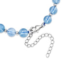 D'Joy Aquamarin Armband ca. 18 cm 925 Silber Rhodiniert ca. 35,00 ct.