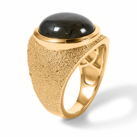 EverTrue AAA Labradorit Ring, Bronze in Gelbgold E-Beschichtung - 10,47 ct.