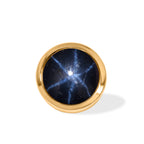 D'Joy AA Blauer Stern Saphir Anhänger 925 Silber 750 Vergoldet ca. 1,37 ct.
