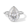 D'Joy Moissanit Ring 925 Silber Rhodiniert (Größe 17.00) ca. 5,15 ct