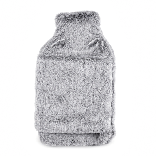hotwater bag capacity:2 L size 21*36 Weight:390g matrial: synthetic fur colour:lavender