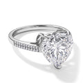 D'Joy Moissanit Ring 925 Silber Rhodiniert (Größe 17.00) ca. 6,40 ct