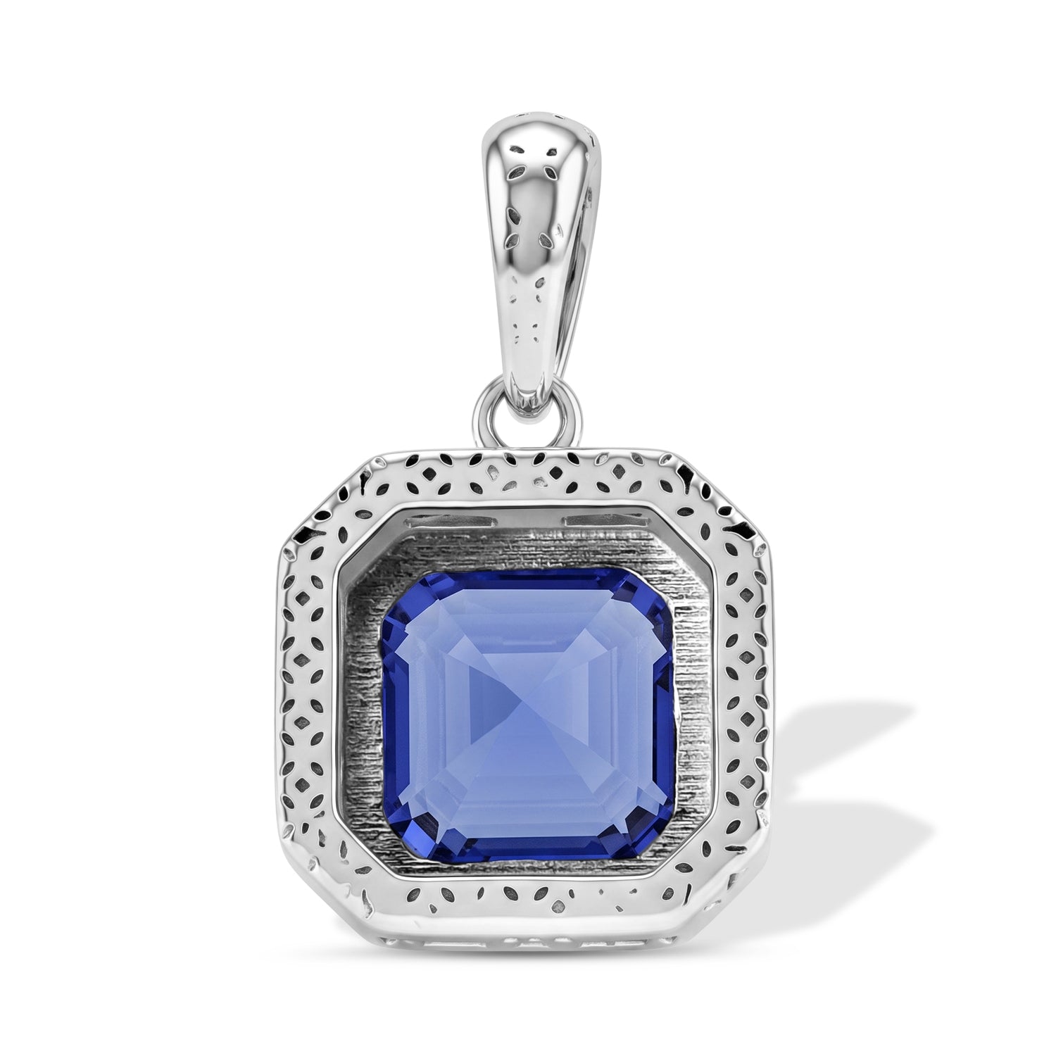 D'Joy AA Tansanit Anhänger 925 Silber Rhodiniert ca. 1,70 ct.