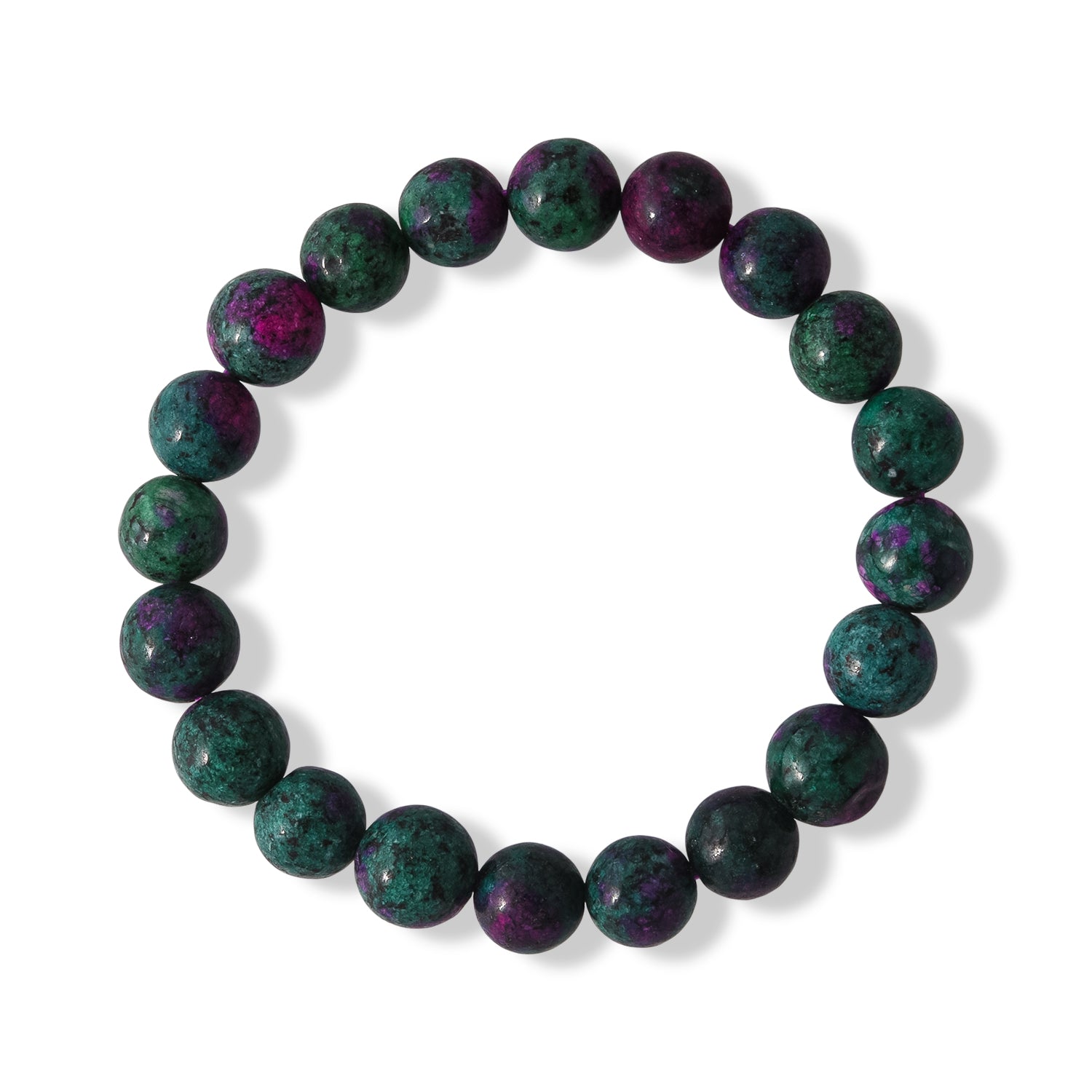 Rubin Zoisite Armband 17 cm flexibel ca. 185,00 ct.