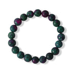 Rubin Zoisite Armband 17 cm flexibel ca. 185,00 ct.