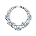 D'Joy Milchiger Aquamarin Anhänger 925 Silber Rhodiniert ca. 1,27 ct.