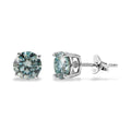 D'Joy Paraiba Moissanit Ohrringe 925 Silber Rhodiniert ca. 1.90 ct