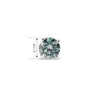 D'Joy Paraiba Moissanit Ohrringe 925 Silber Rhodiniert ca. 1.90 ct