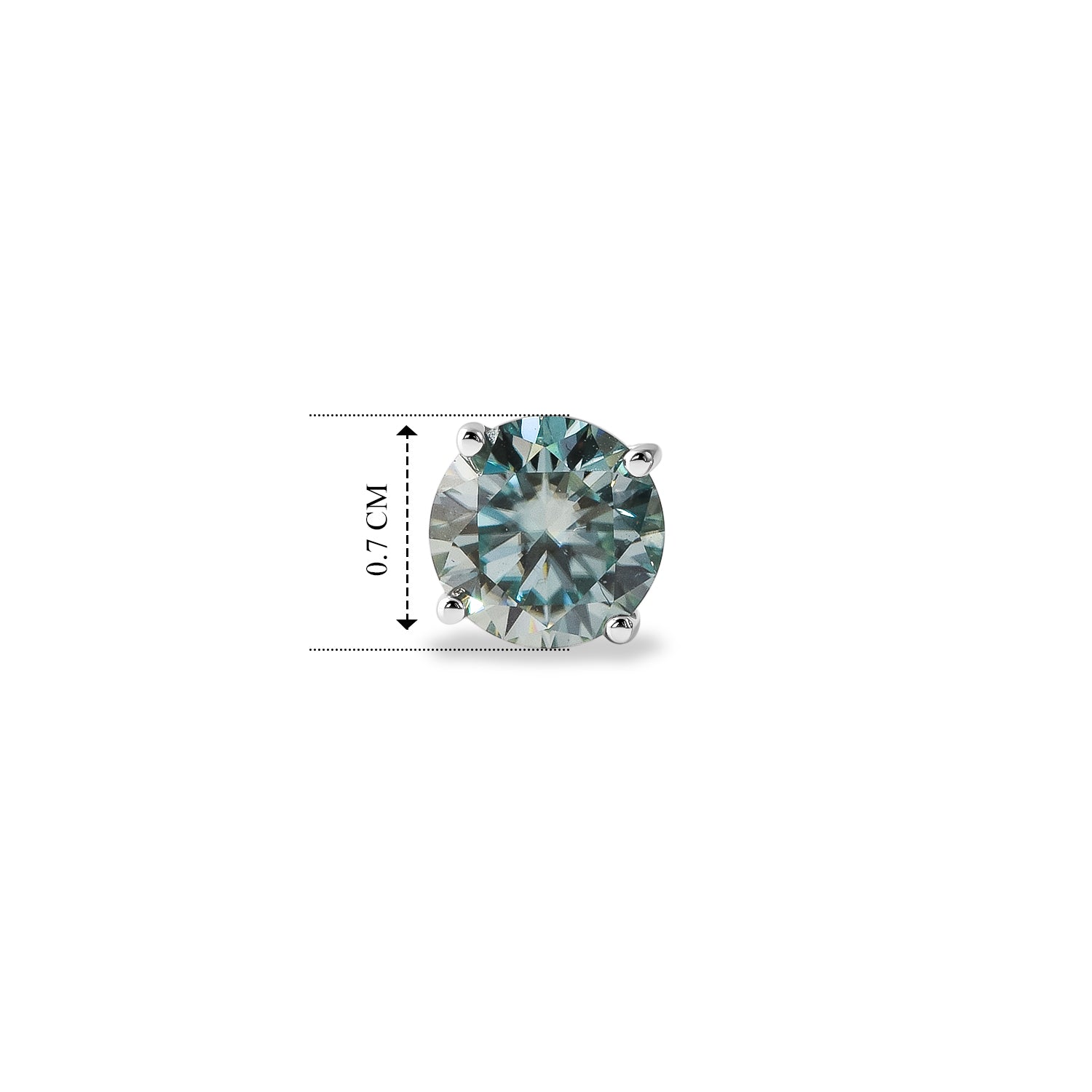 D'Joy Paraiba Moissanit Ohrringe 925 Silber Rhodiniert ca. 1.90 ct