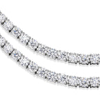 D'Joy Moissanit Halskette ca. 45 cm 925 Silber Rhodiniert ca. 37,98 ct.